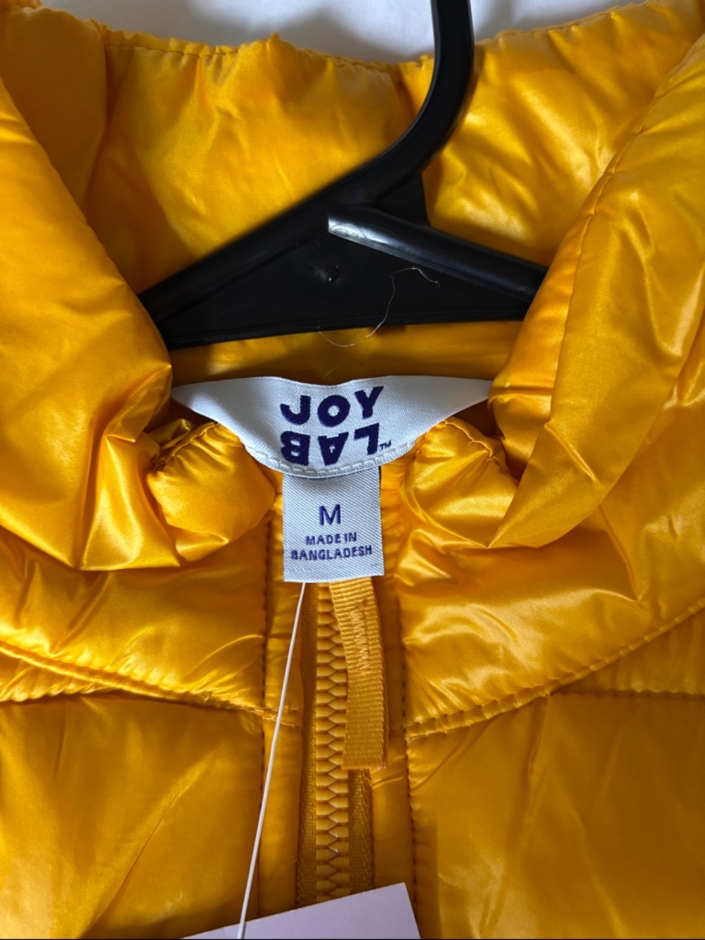 JoyLab Yellow Quilted Puffer Vest - Picture 4 of 5